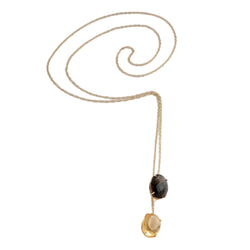 Collier or jaune en négligé en pierres fines - Castafiore