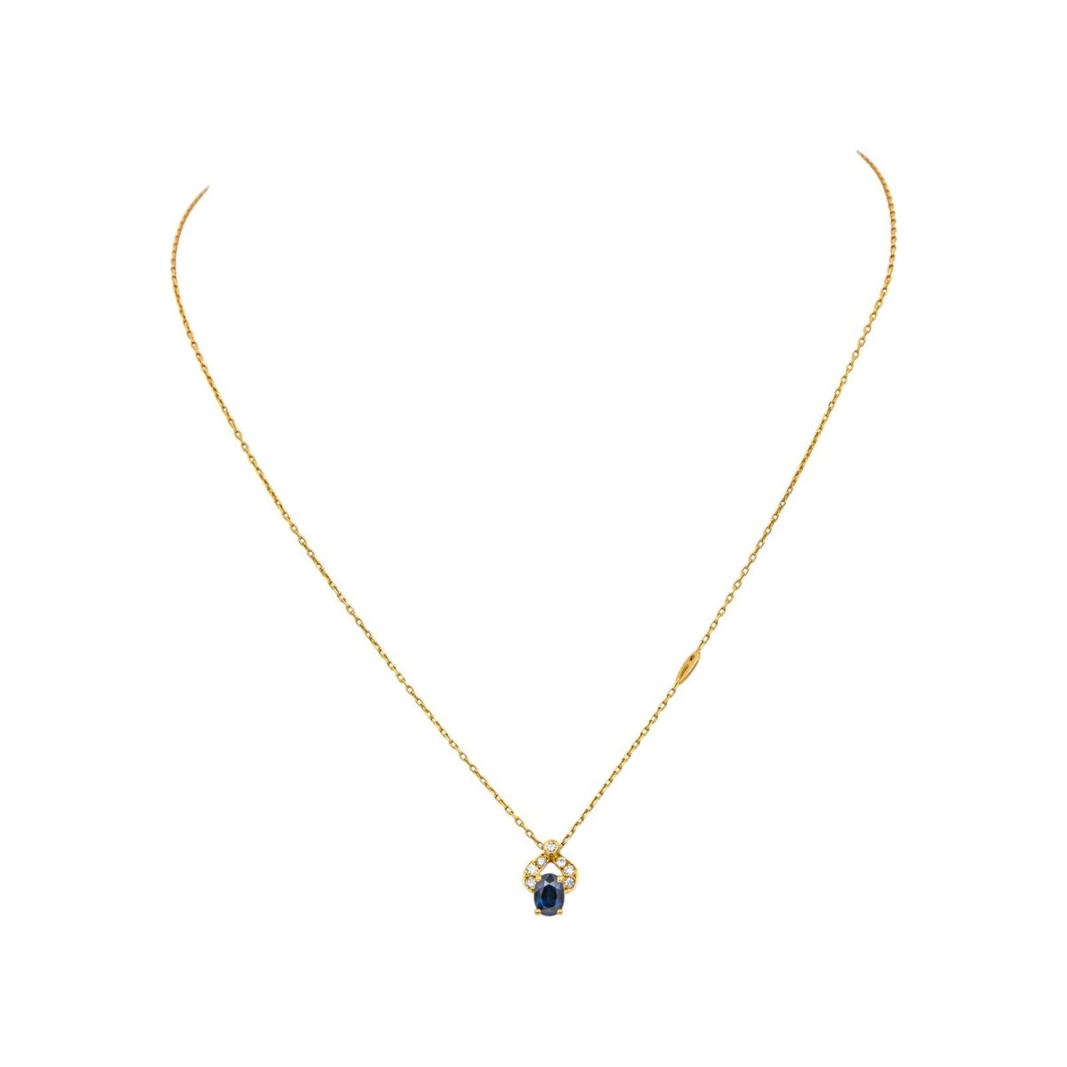 Collier Or jaune Saphir - Castafiore