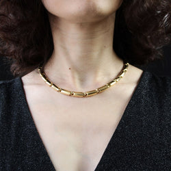 Collier or maille massive - Castafiore