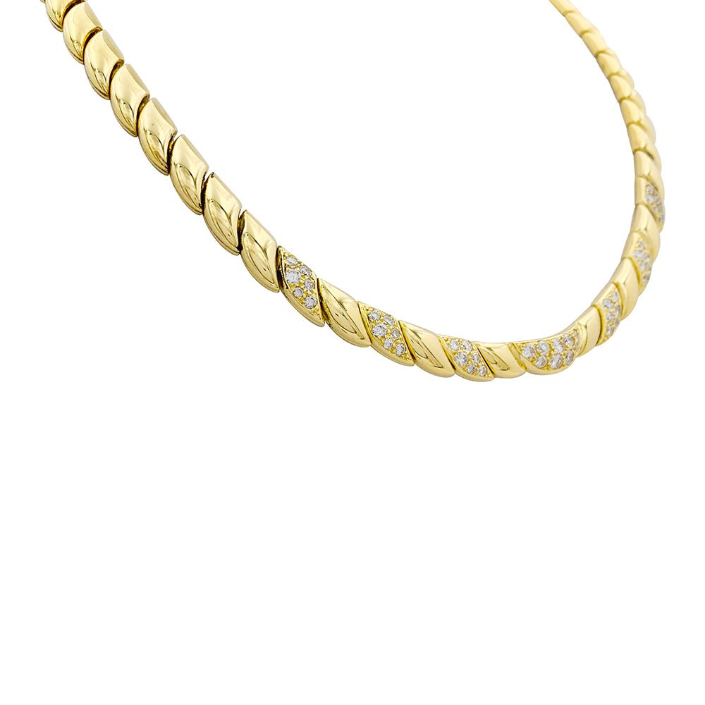 Collier Patek Philippe or jaune, diamants. - Castafiore