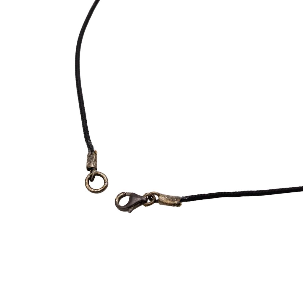 Collier Pendentif Art Nouveau GEORGE PIERRE en corne sculptée et pâte de verre - Castafiore