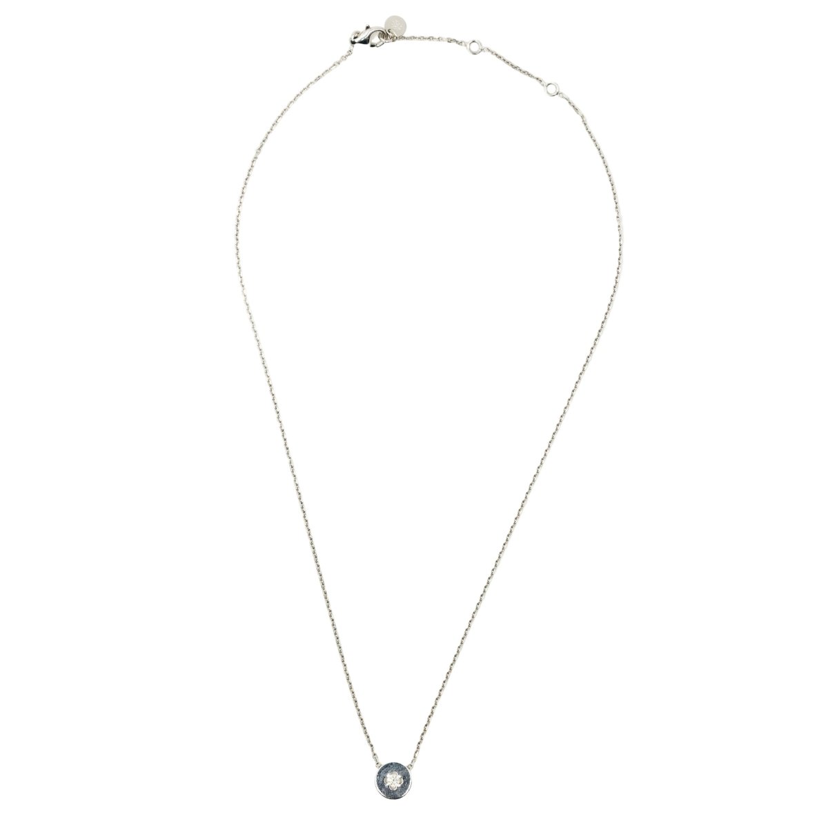 Collier Pendentif ARTHUS BERTRAND "Royale maille" en or blanc et diamant - Castafiore