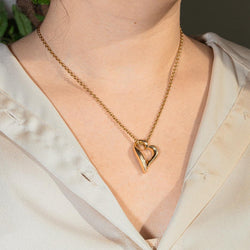 Collier Pendentif BOUCHERON "Coeur" en or jaune - Castafiore