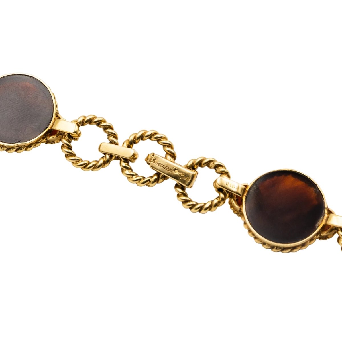 Collier Pendentif BOUCHERON en or jaune et corail - Castafiore