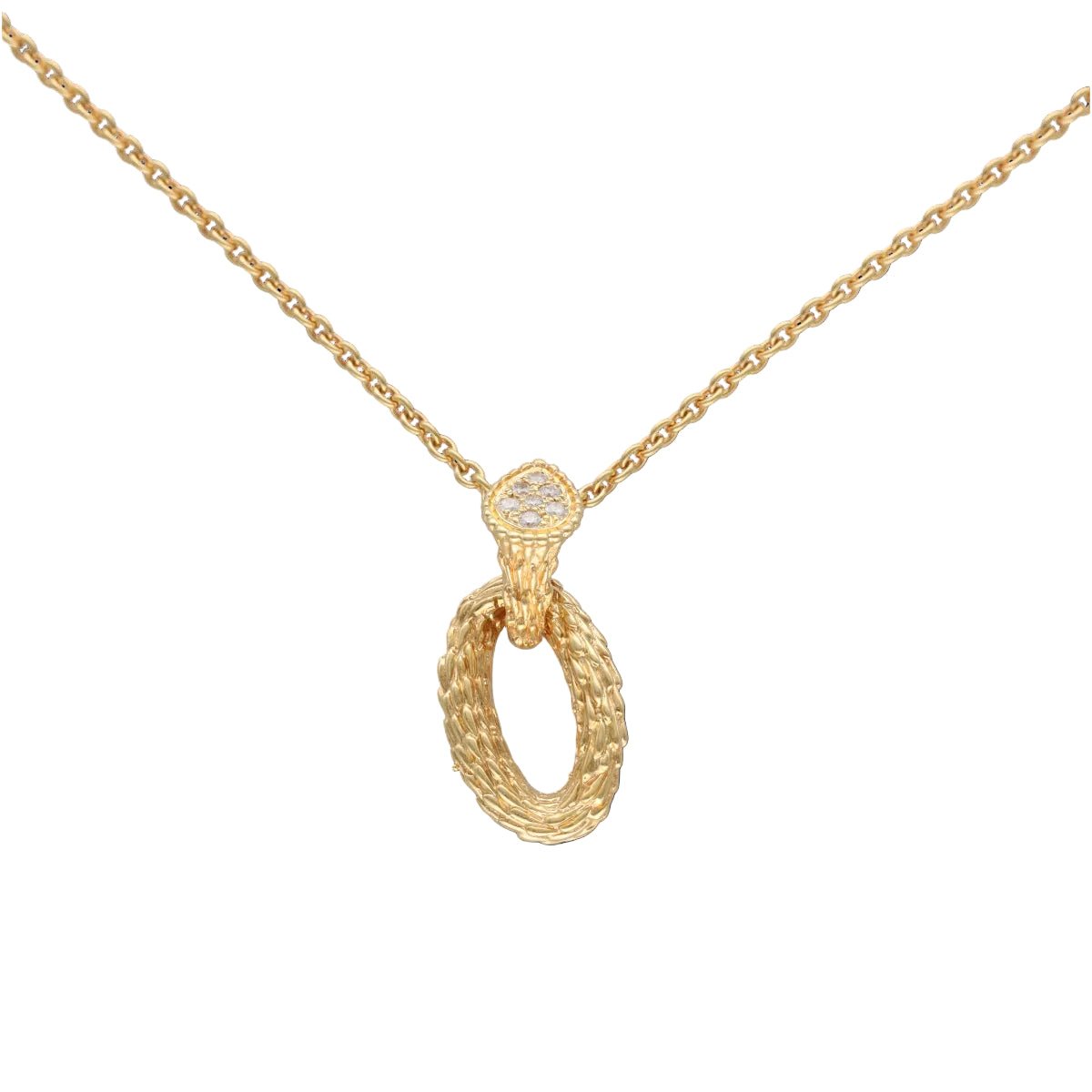 Collier Pendentif BOUCHERON "Serpent Bohème" en or jaune et diamants - Castafiore