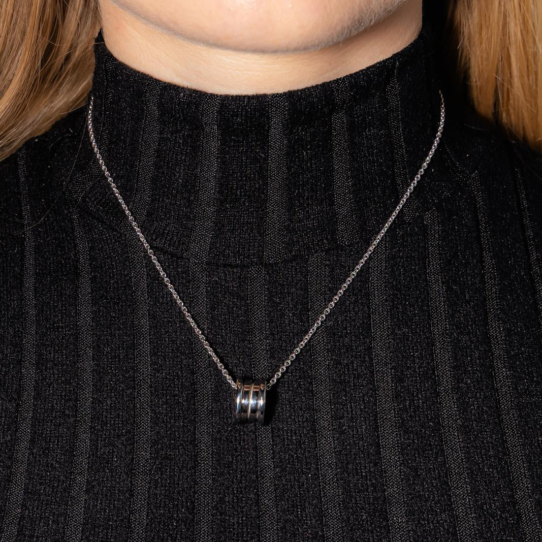 Collier Pendentif BULGARI "B.Zero 1" en or blanc - Castafiore