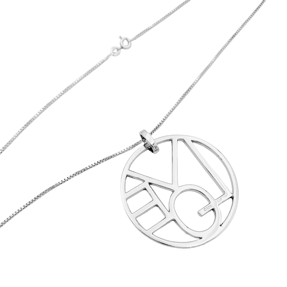 Collier Pendentif CADA "Love" en or blanc et diamants - Castafiore