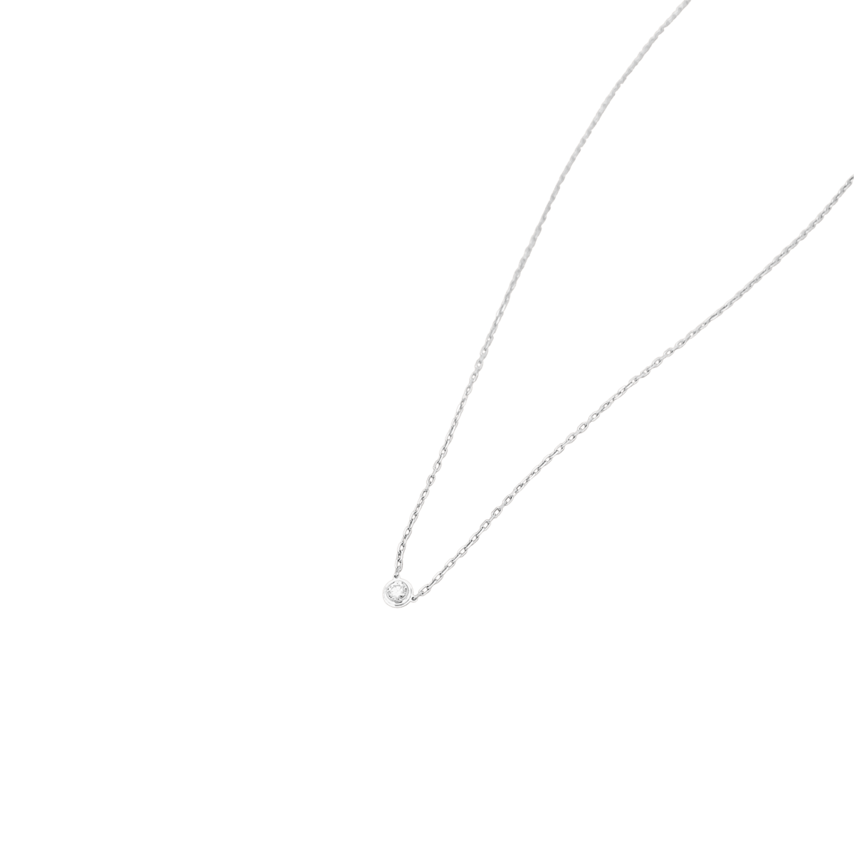 Collier Pendentif CARTIER "Cartier d'Amour" PM en or blanc et diamant - Castafiore