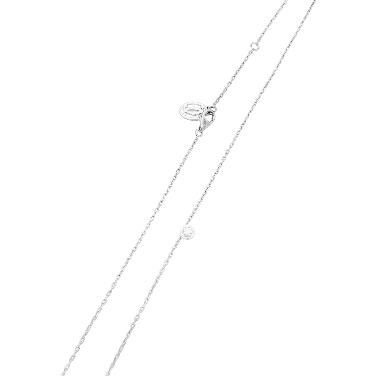 Collier Pendentif CARTIER "Cartier d'Amour" PM en or blanc et diamant - Castafiore
