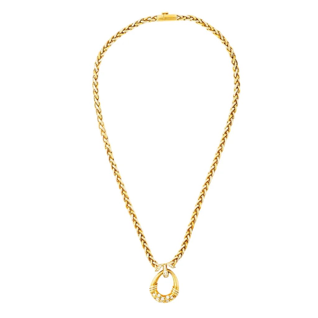 Collier Pendentif CARTIER en or jaune, or rose, or blanc et diamants - Castafiore