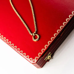 Collier Pendentif CARTIER en or jaune, or rose, or blanc et diamants - Castafiore