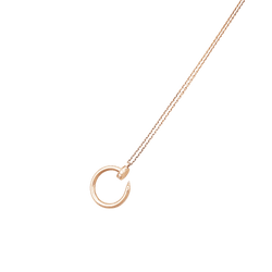 Collier Pendentif CARTIER "Juste un Clou" en or rose et diamants - Castafiore