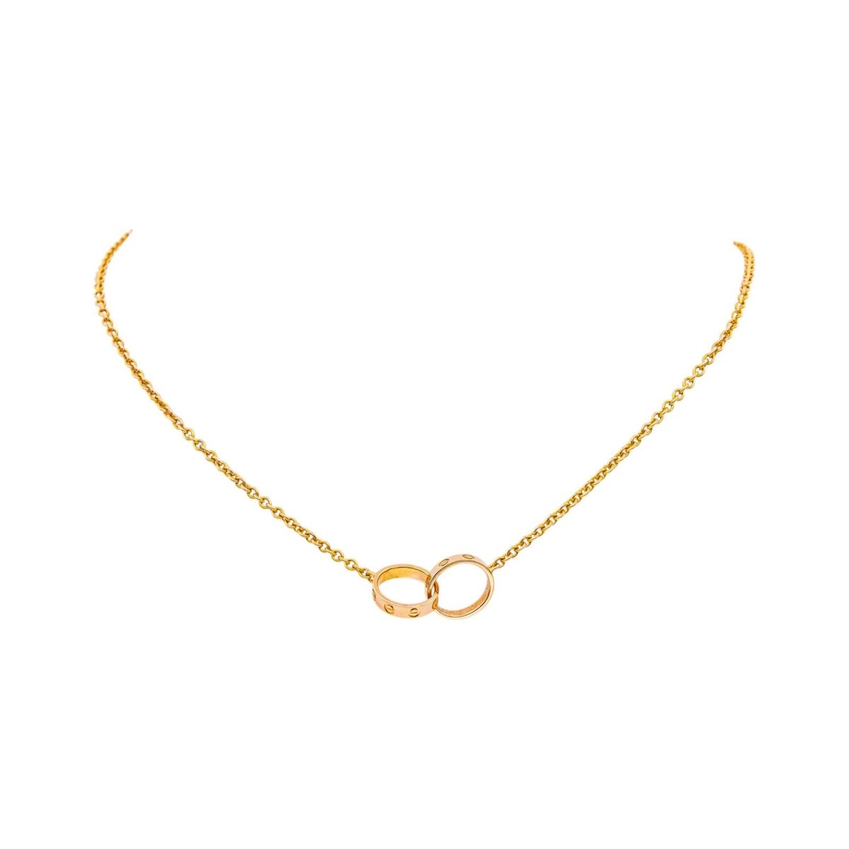 Collier Pendentif CARTIER "Love" en or rose - Castafiore
