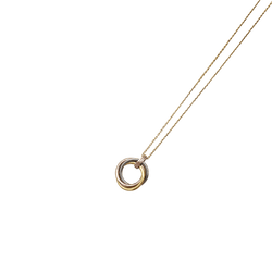 Collier Pendentif CARTIER "Trinity" en or blanc, or jaune, or rose et diamants - Castafiore