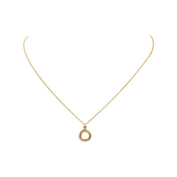 Collier Pendentif CARTIER "Trinity" en or blanc, or jaune, or rose et saphir - Castafiore