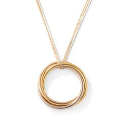 Collier Pendentif CARTIER "Trinity" en or jaune, or blanc et or rose - Castafiore