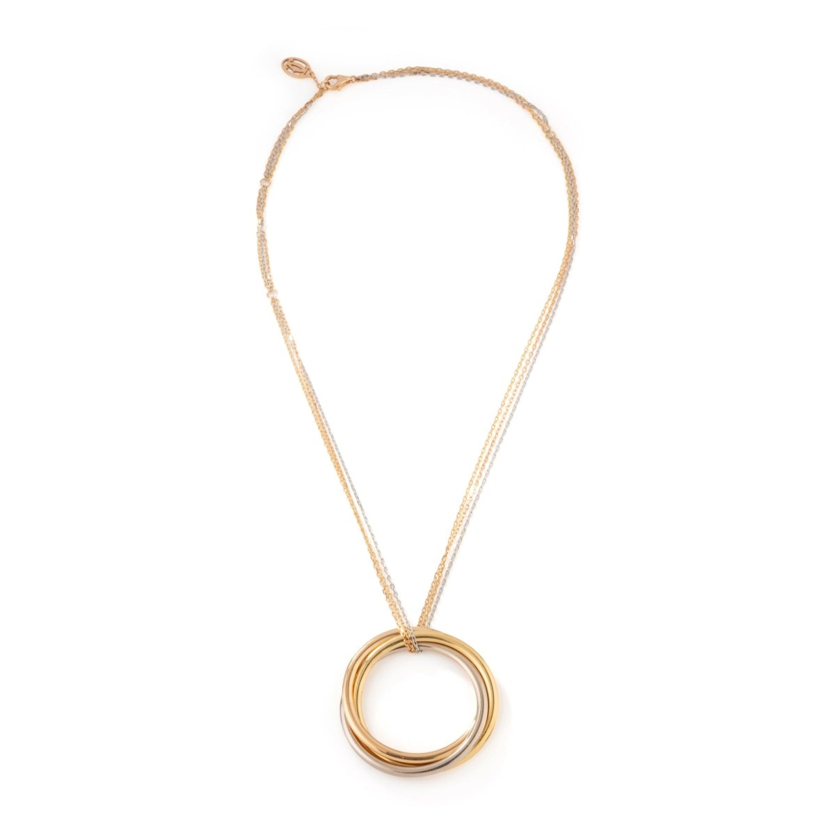 Collier Pendentif CARTIER "Trinity" en or jaune, or blanc et or rose - Castafiore