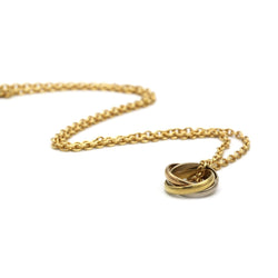 Collier Pendentif CARTIER "Trinity" en or jaune, or blanc et or rose - Castafiore