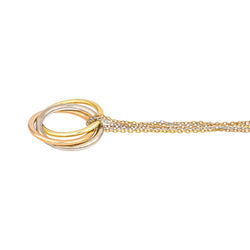 Collier Pendentif CARTIER "Trinity" en or jaune, or blanc, or rose et diamants - Castafiore