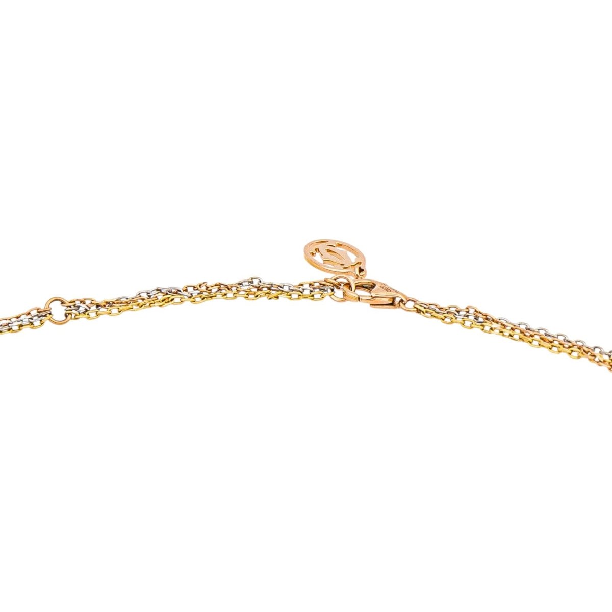 Collier Pendentif CARTIER "Trinity" en or jaune, or blanc, or rose et diamants - Castafiore