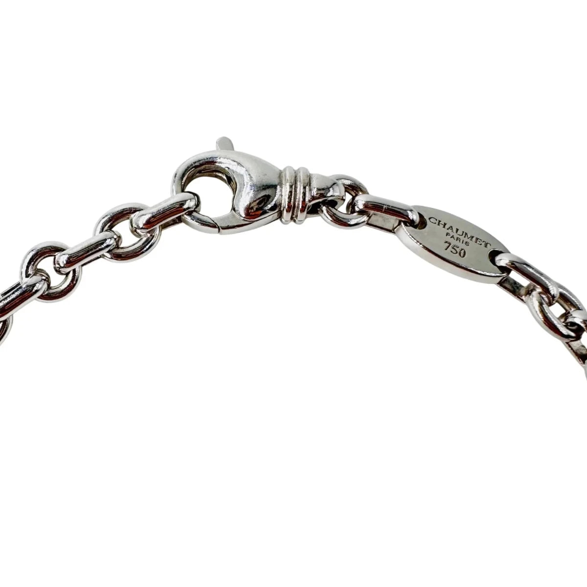 Collier Pendentif CHAUMET "Coeur Liens" en or blanc et diamants - Castafiore