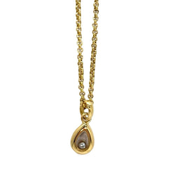 Collier Pendentif CHOPARD "Happy Diamond" en or jaune et diamant - Castafiore