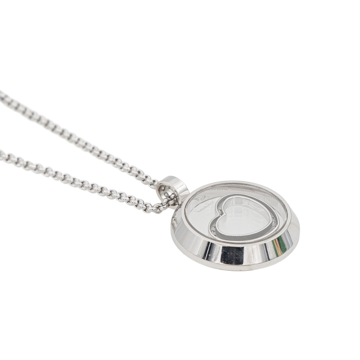 Collier Pendentif CHOPARD "Happy Diamonds" en Or blanc et Diamant - Castafiore