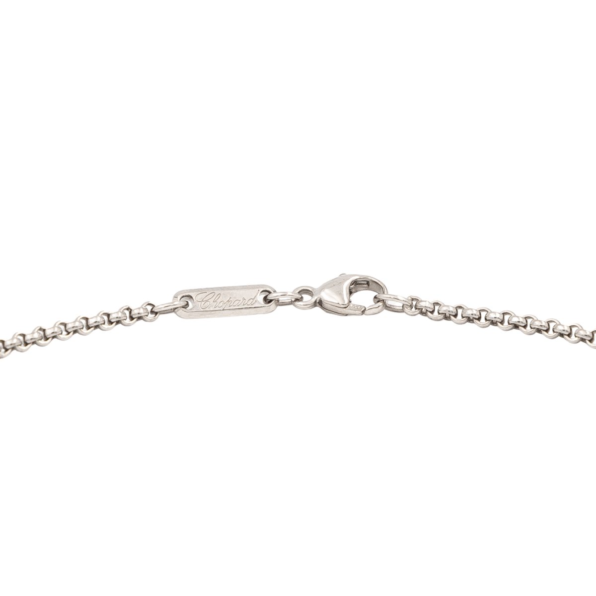 Collier Pendentif CHOPARD "Happy Diamonds" en or blanc et diamant - Castafiore