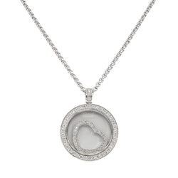 Collier Pendentif CHOPARD "Happy Diamonds" en Or blanc et Diamant - Castafiore