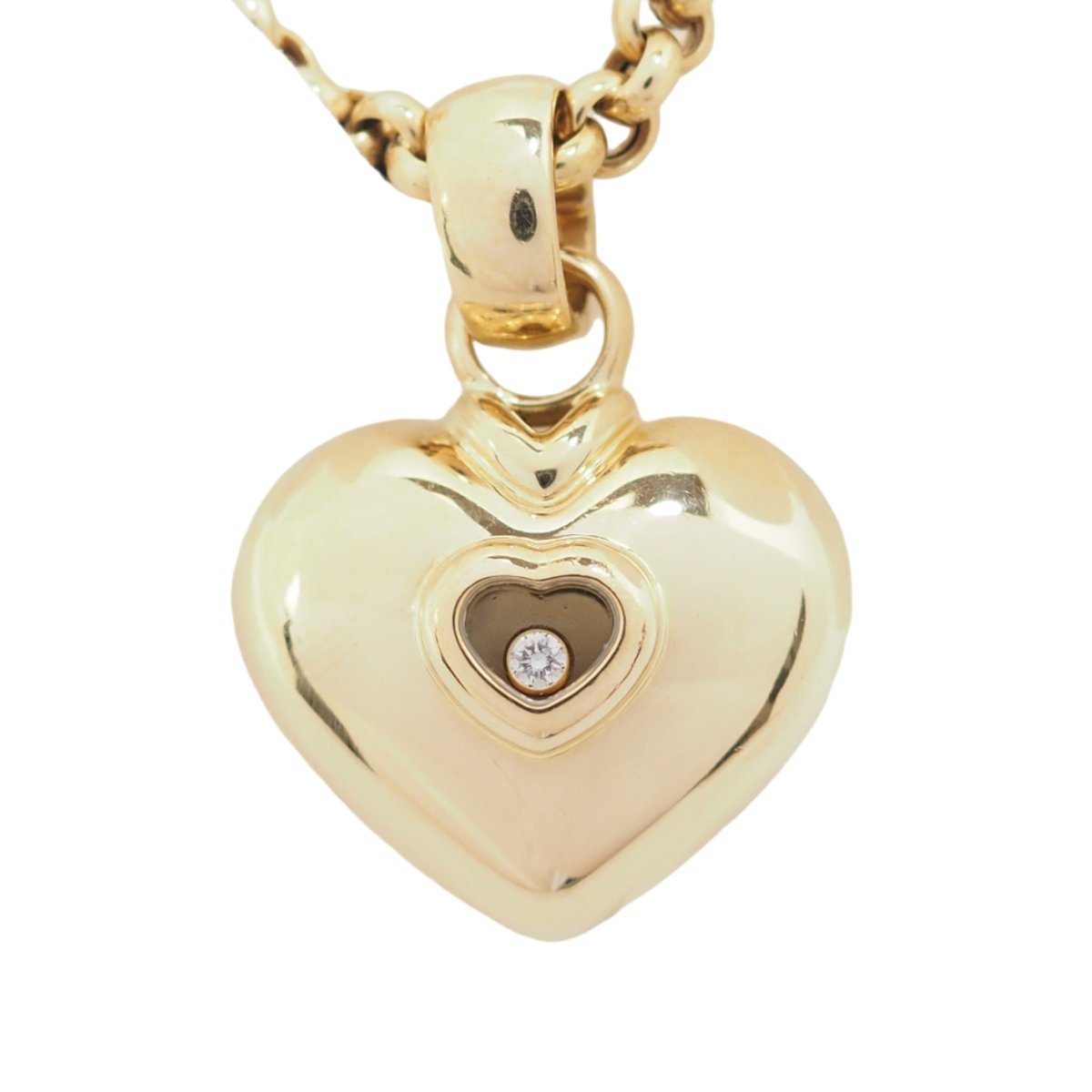 Collier Pendentif CHOPARD "Happy Diamonds" en or jaune et diamant - Castafiore