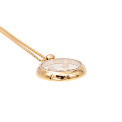 Collier Pendentif CHOPARD "Happy Diamonds Icons" en or rose, saphir et diamants - Castafiore