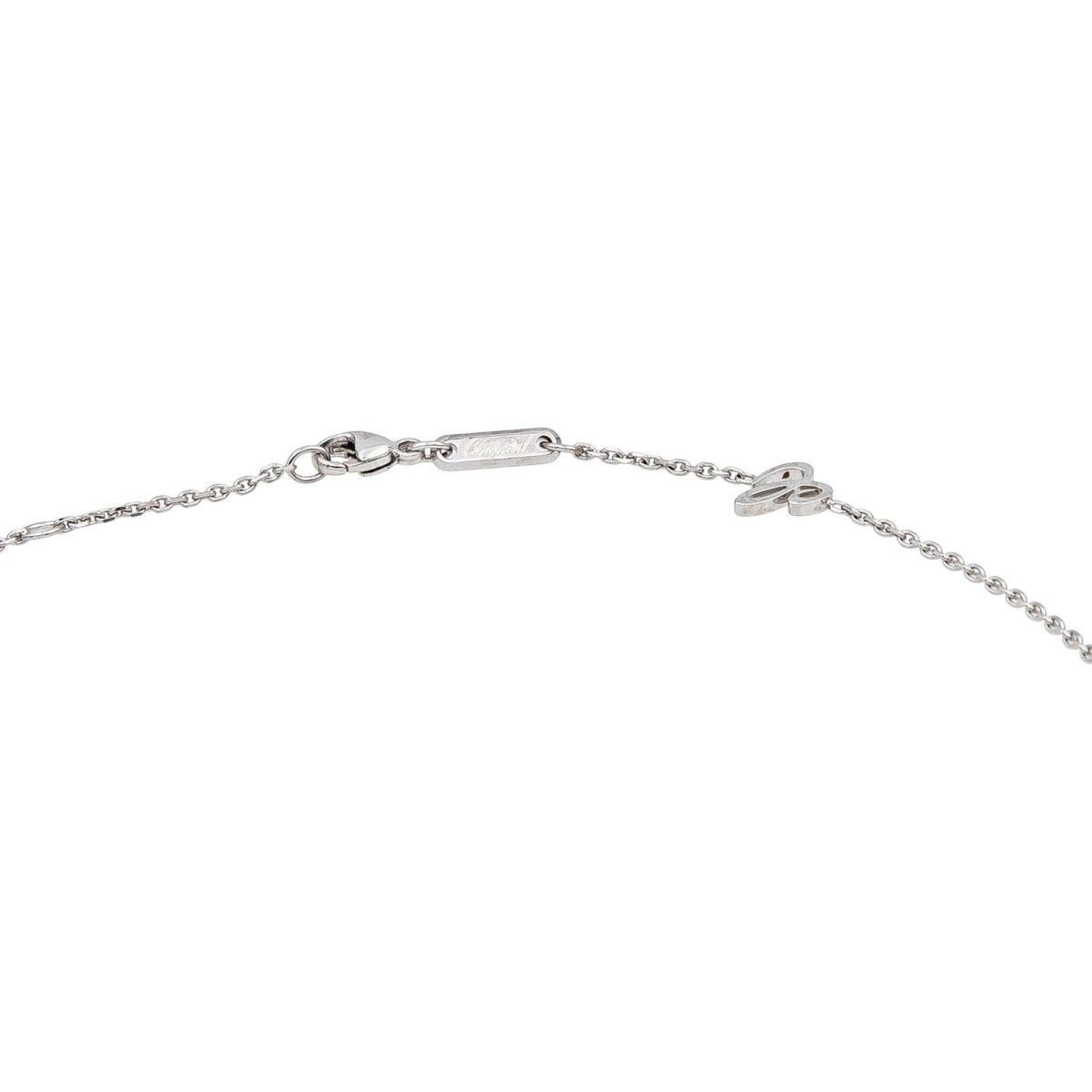 Collier Pendentif CHOPARD "Happy Heart" en or blanc et diamant - Castafiore