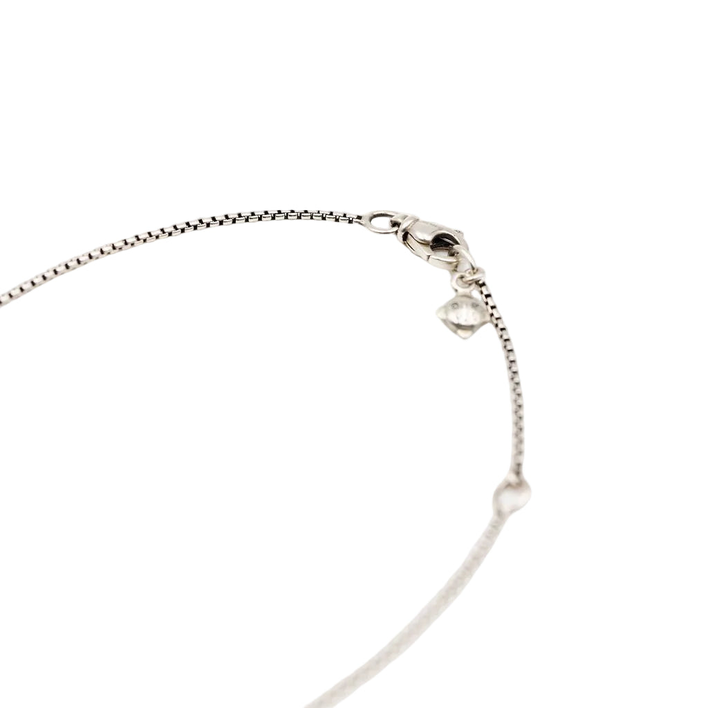 Collier Pendentif Croix DAVID YURMAN en argent et diamants - Castafiore