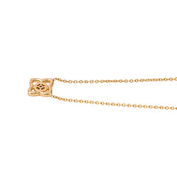 Collier Pendentif DE BEERS "Lotus" en or rose et diamants - Castafiore