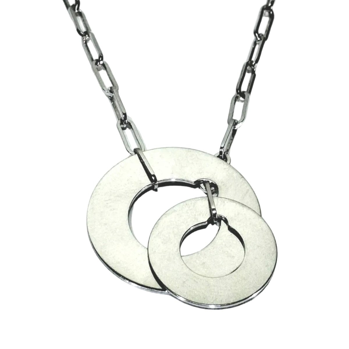 Collier Pendentif DINH VAN "Cible" en or blanc - Castafiore
