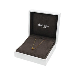 Collier Pendentif DINH VAN "Cube" en or jaune et saphir - Castafiore