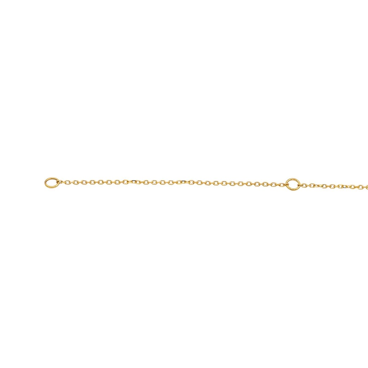 Collier Pendentif DINH VAN "Cube" en or jaune et saphir - Castafiore