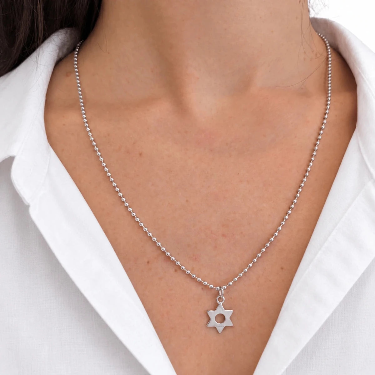 Collier Pendentif DINH VAN en or blanc - Castafiore