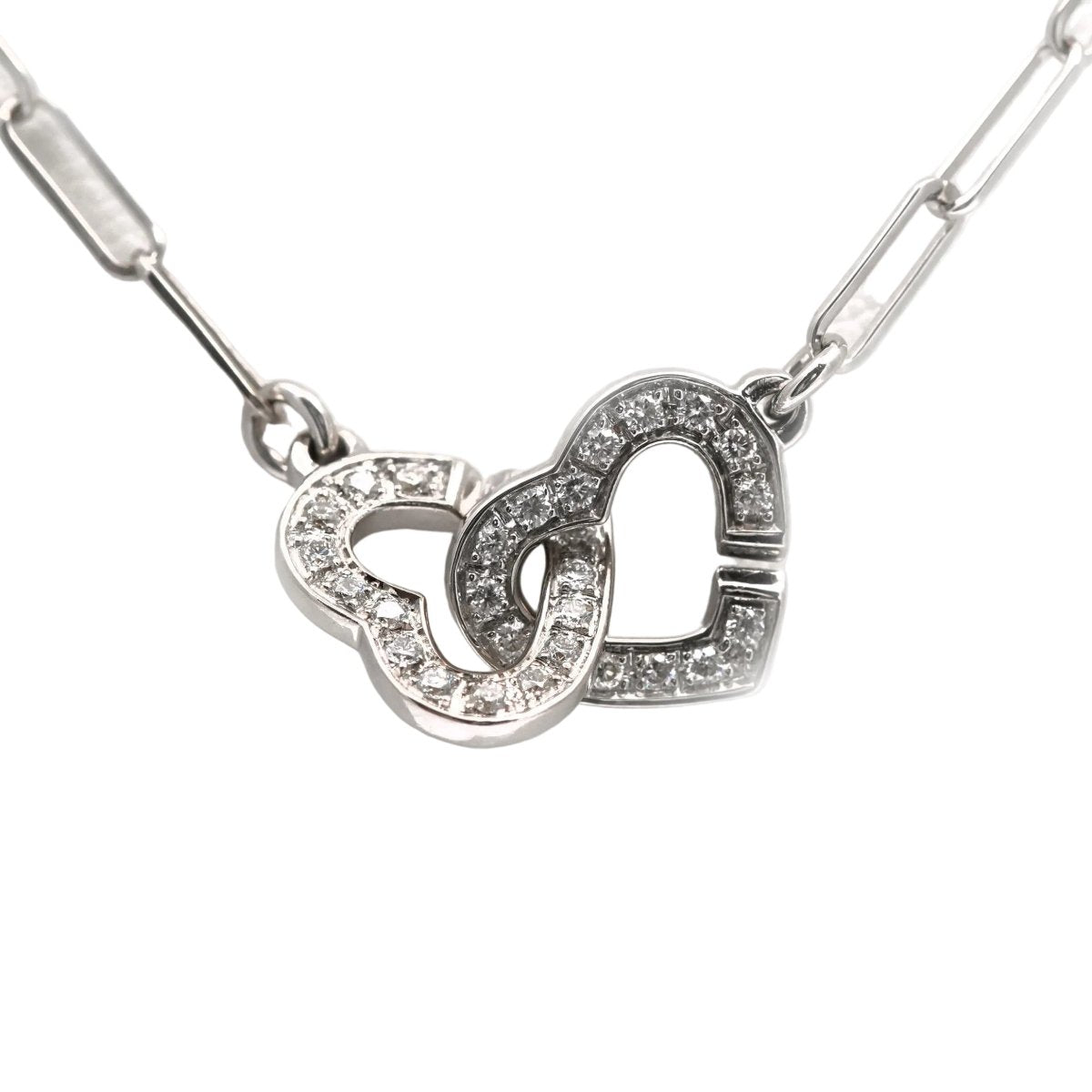 Collier Pendentif DINH VAN en or blanc et diamants - Castafiore