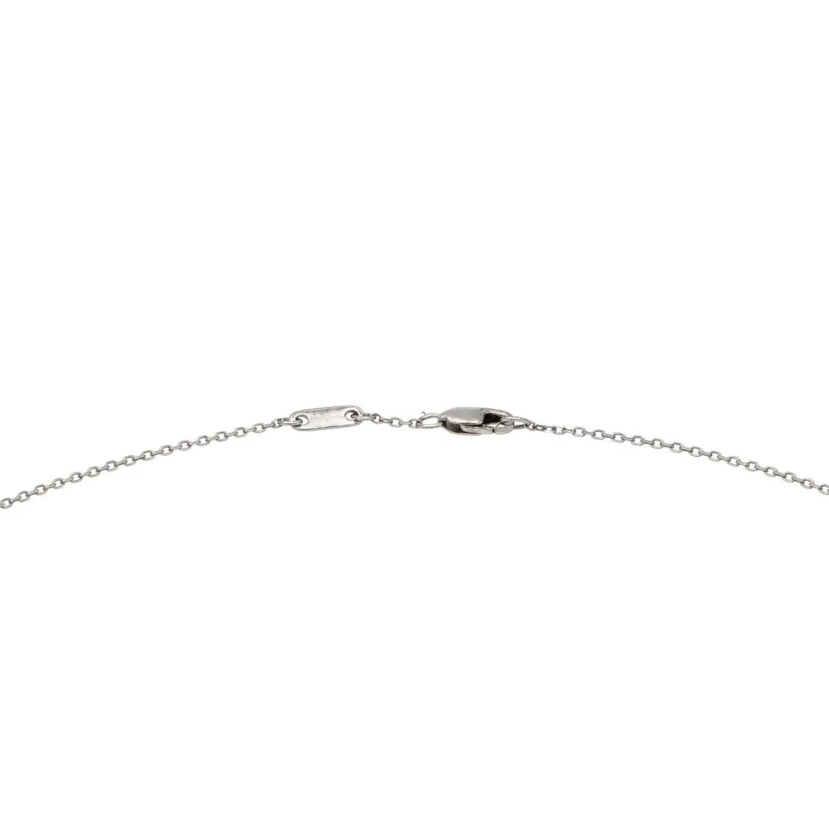 Collier Pendentif DINH VAN "Le Cube" en or blanc et diamant - Castafiore
