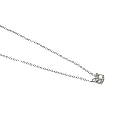 Collier Pendentif DINH VAN "Le Cube" en or blanc et diamant - Castafiore