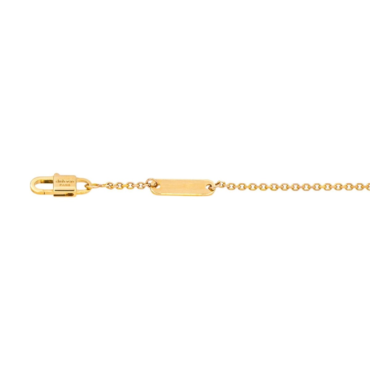 Collier Pendentif DINH VAN "Pulse" en or jaune et diamants - Castafiore