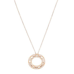 Collier Pendentif DINH VAN "Pulse" en or rose et diamants - Castafiore