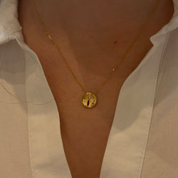 Collier Pendentif DINH VAN "Punaise" en or jaune et diamant - Castafiore
