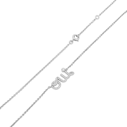 Collier Pendentif DIOR "Dioramour" en or blanc et diamants - Castafiore