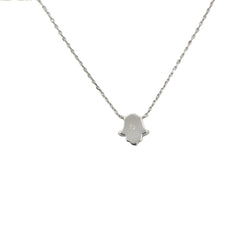 Collier Pendentif DJULA "Magic Touch Main" en or blanc et diamants - Castafiore