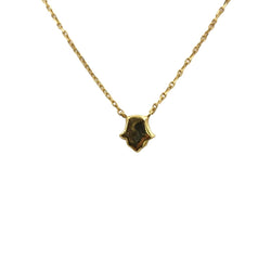 Collier Pendentif DJULA "Magic Touch Main" en or jaune, or blanc et diamants - Castafiore