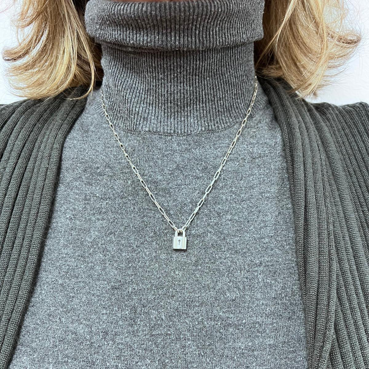 Collier Pendentif DODO "Lock" en argent - Castafiore