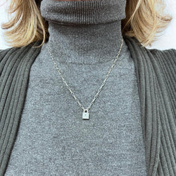 Collier Pendentif DODO "Lock" en argent - Castafiore