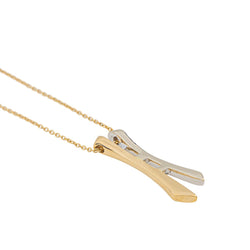 Collier Pendentif en deux ors et diamant - Castafiore